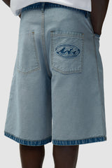Arte Denim Inside Out Shorts Denim Bleach