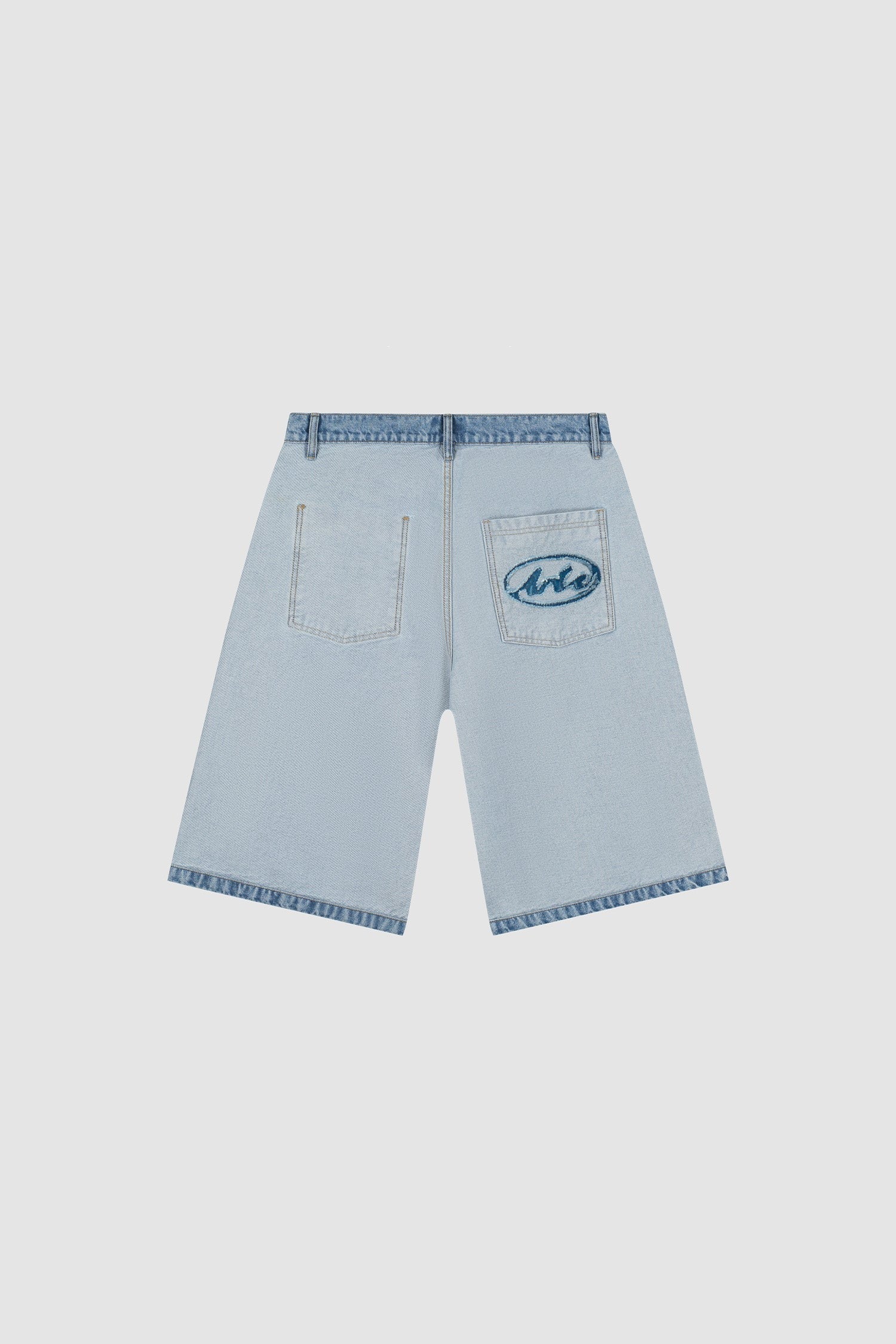 Arte Denim Inside Out Shorts Denim Bleach
