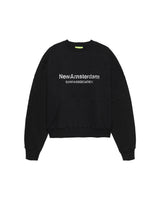 New Amsterdam Surf Association Worked Logo Crewneck Strass Black