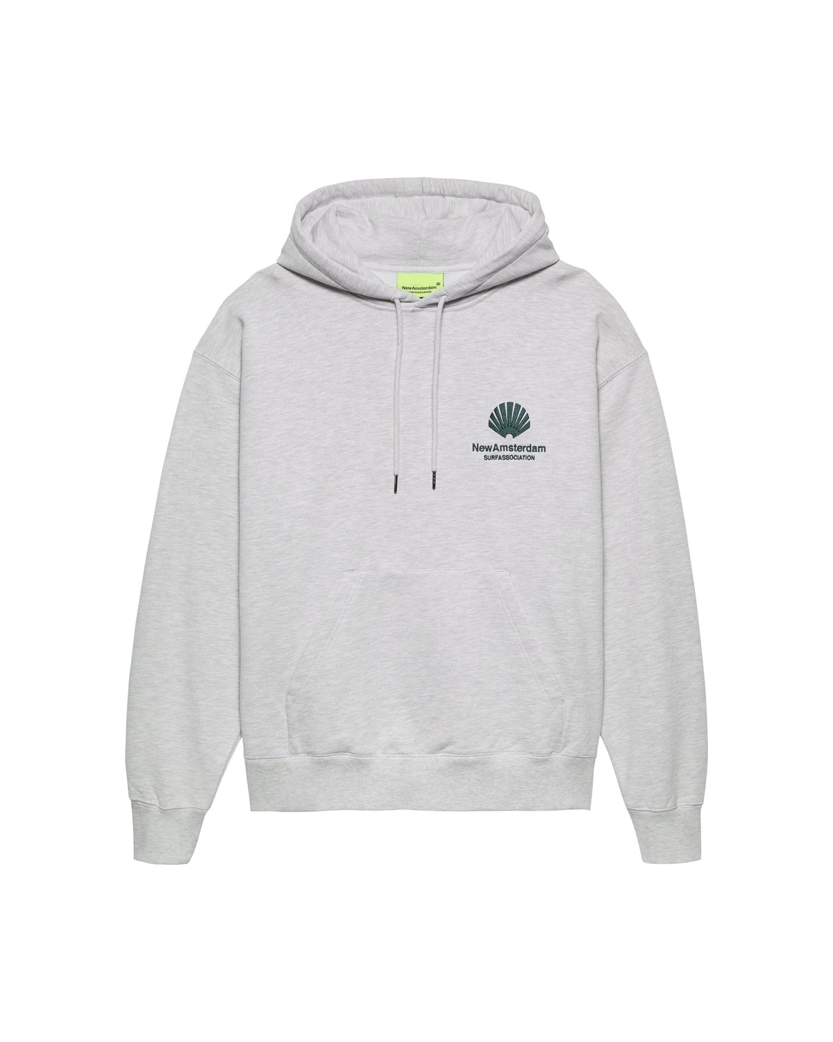 New Amsterdam Surf Association Logo Hoodie Grey Melange