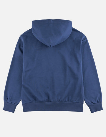 Evisu Seagull Print Relax Fit Hoodie Blue
