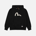 Evisu Seagull Print Relax Fit Hoodie Black