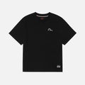 T-shirt Evisu con ricamo gabbiano nera