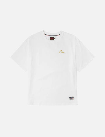 T-shirt Evisu con ricamo gabbiano Off-White