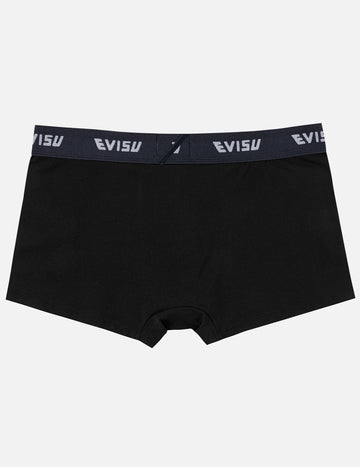 Evisu Multi Logo Pocket Trunks Black