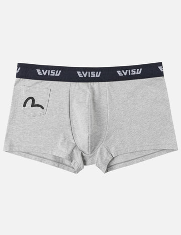 Evisu Multi Logo Pocket Trunks Grey
