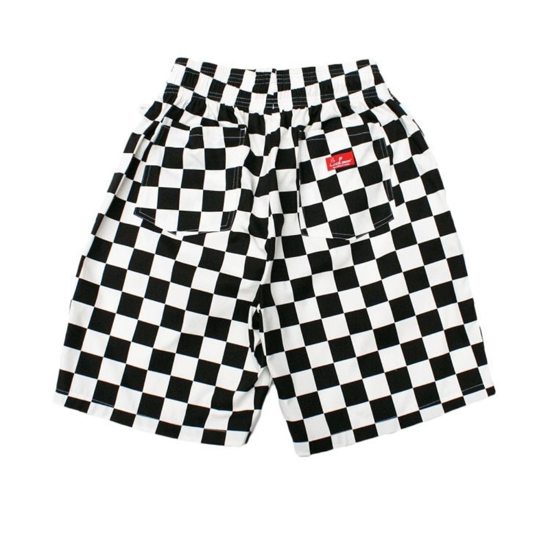 Cookman Chef Short Pants  Checker Black