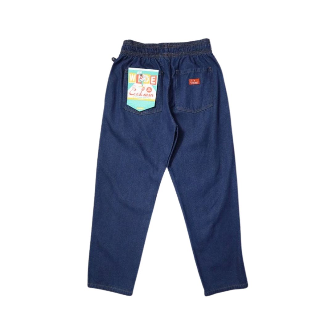 Cookman Chef Pants Semiwide Denim Navy
