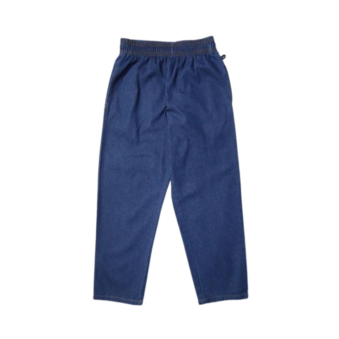 Cookman Chef Pants Semiwide Denim Navy