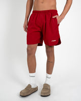 Prohibited Poolside Swim Shorts Red
