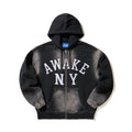 Awake Ny Collegiate Arch Zip Hoodie Black