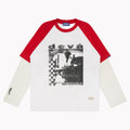 Devastates Lost Ls Layered Tee Red White