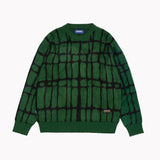 Devastates Moss Brushed Knitted Sweater Green