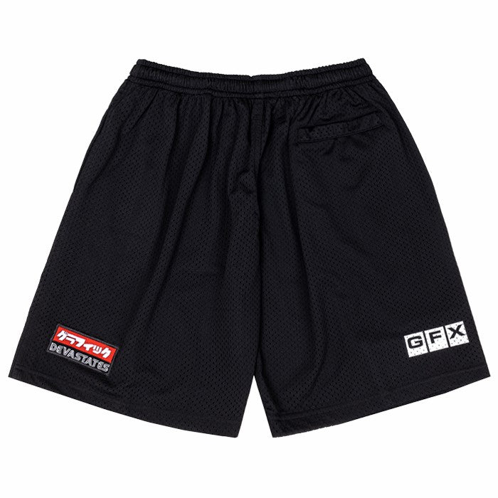 Devastate Garage Mesh Shorts Black