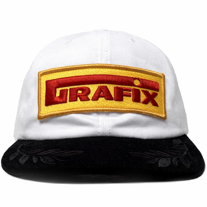 Devastate Slick Snapback Cap White