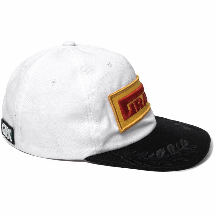 Devastate Slick Snapback Cap White