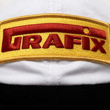 Devastate Slick Snapback Cap White