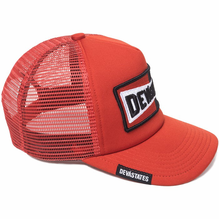 Devastate Grease Trucker Cap Red