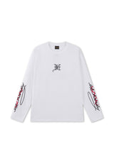 Ed Hardy Flying Twin Dragon Ls Tee White