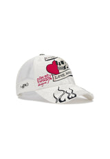 Ed Hardy Live Fast Love Hard Cap White
