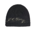Ed Hardy Script Brushed Beanie Black