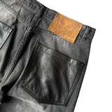 Formy Studio Undefeated Leather Denim Jeans