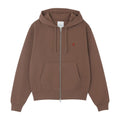 Gramicci One Point Zip Hooded Sweatshirt Brown