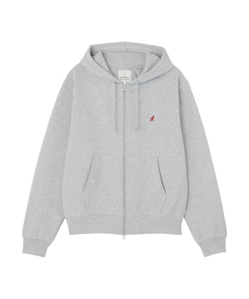 Gramicci One Point Zip Hooded Sweatshirt Grey Heather