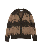 Gramicci Mohair Splatter Cardigan Taupe Splatter