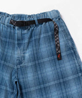 Gramicci Denim Lagoon Shorts Indigo Checkered Plaid