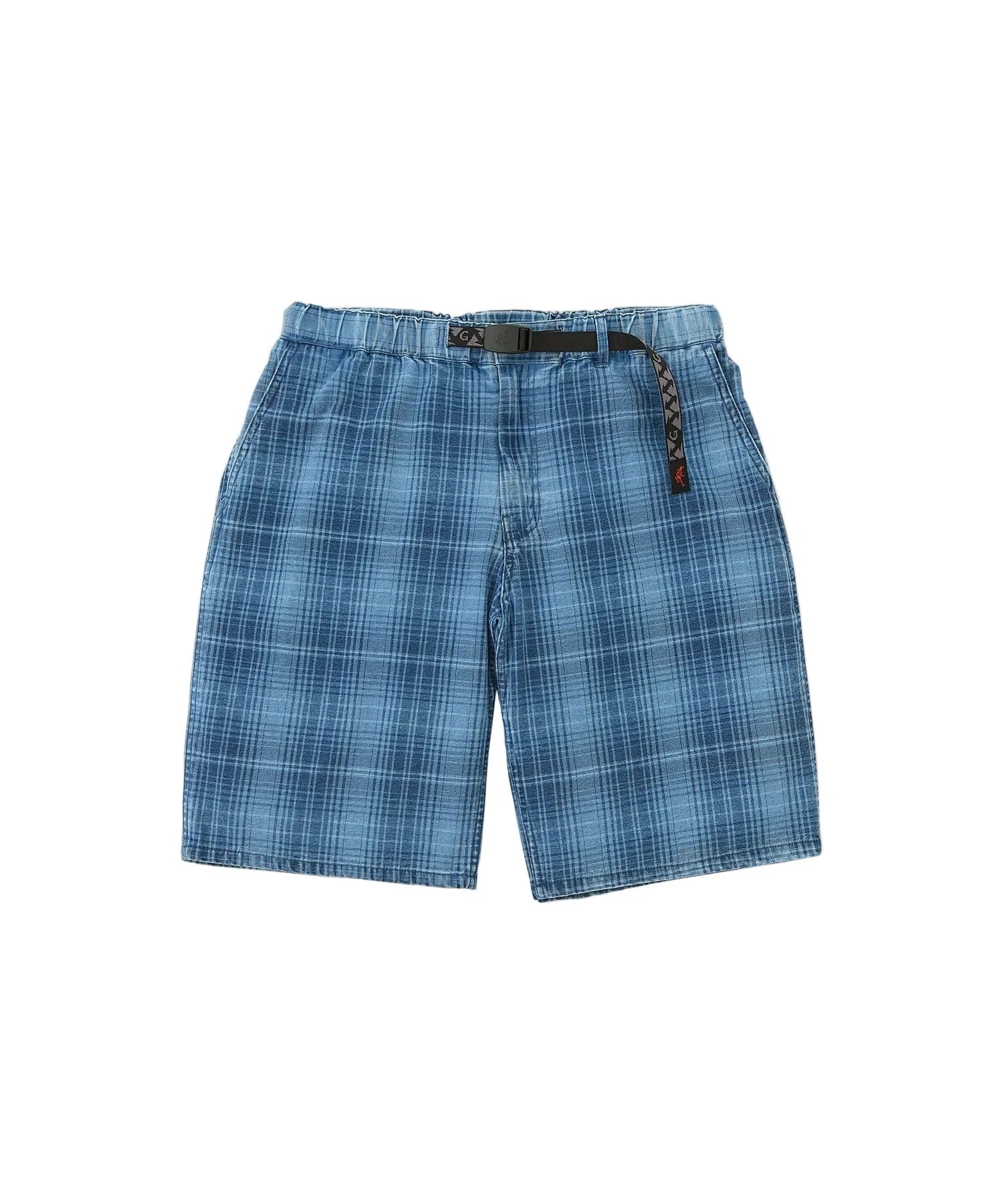 Gramicci Denim Lagoon Shorts Indigo Checkered Plaid