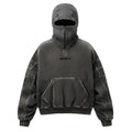 Vertere Berlin Cypher Quarter Zip Hoodie Washed Black