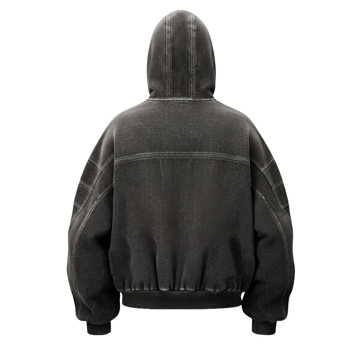 Vertere Berlin Cypher Quarter Zip Hoodie Washed Black