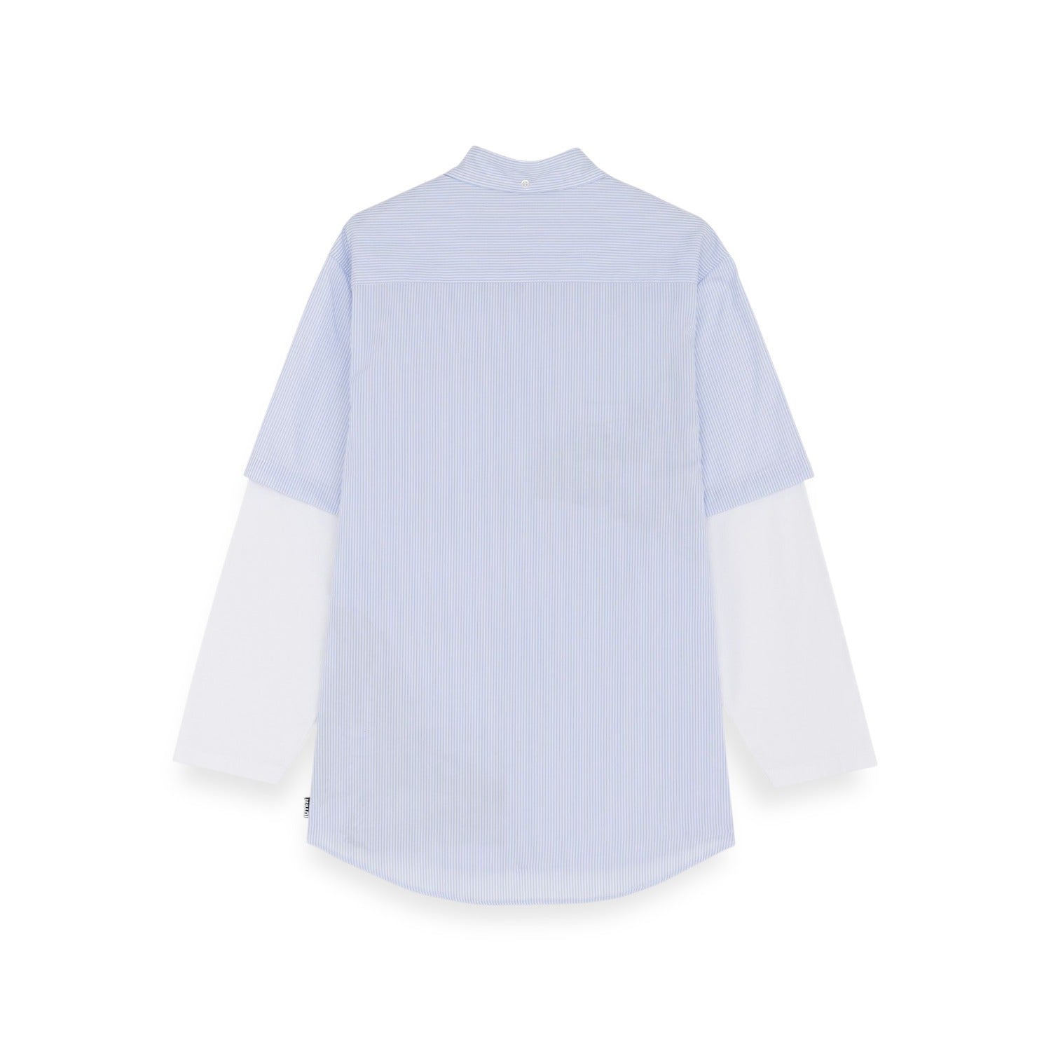 Iuter Butterfly Stripes Double Ls Shirt Light Blue