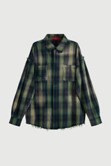 Acupuncture Two Pocket Shirt Green Blue