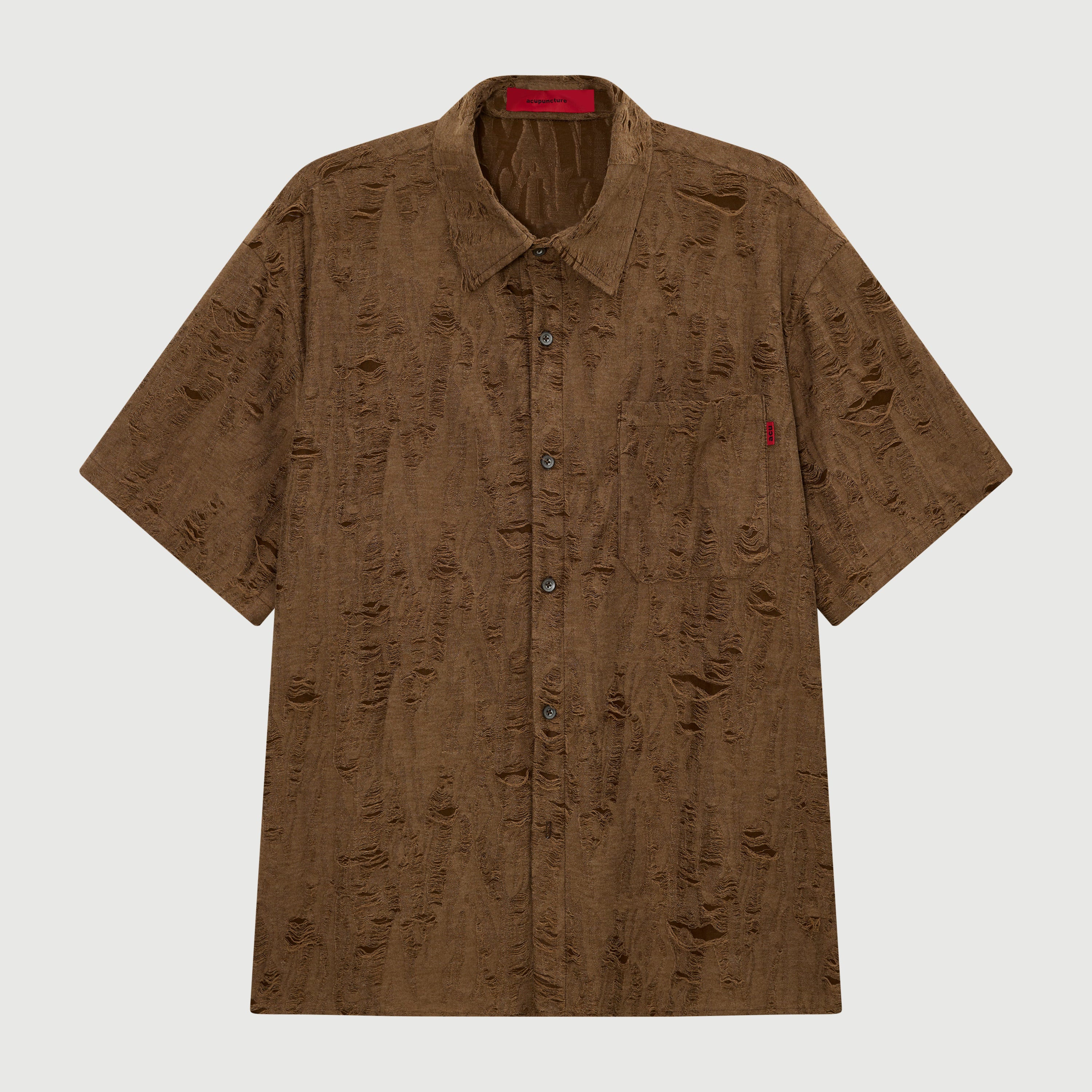 Camicia Agopuntura Corsa dei Topi Marrone