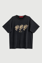 Acupuncture Childhood Tee Washed Black