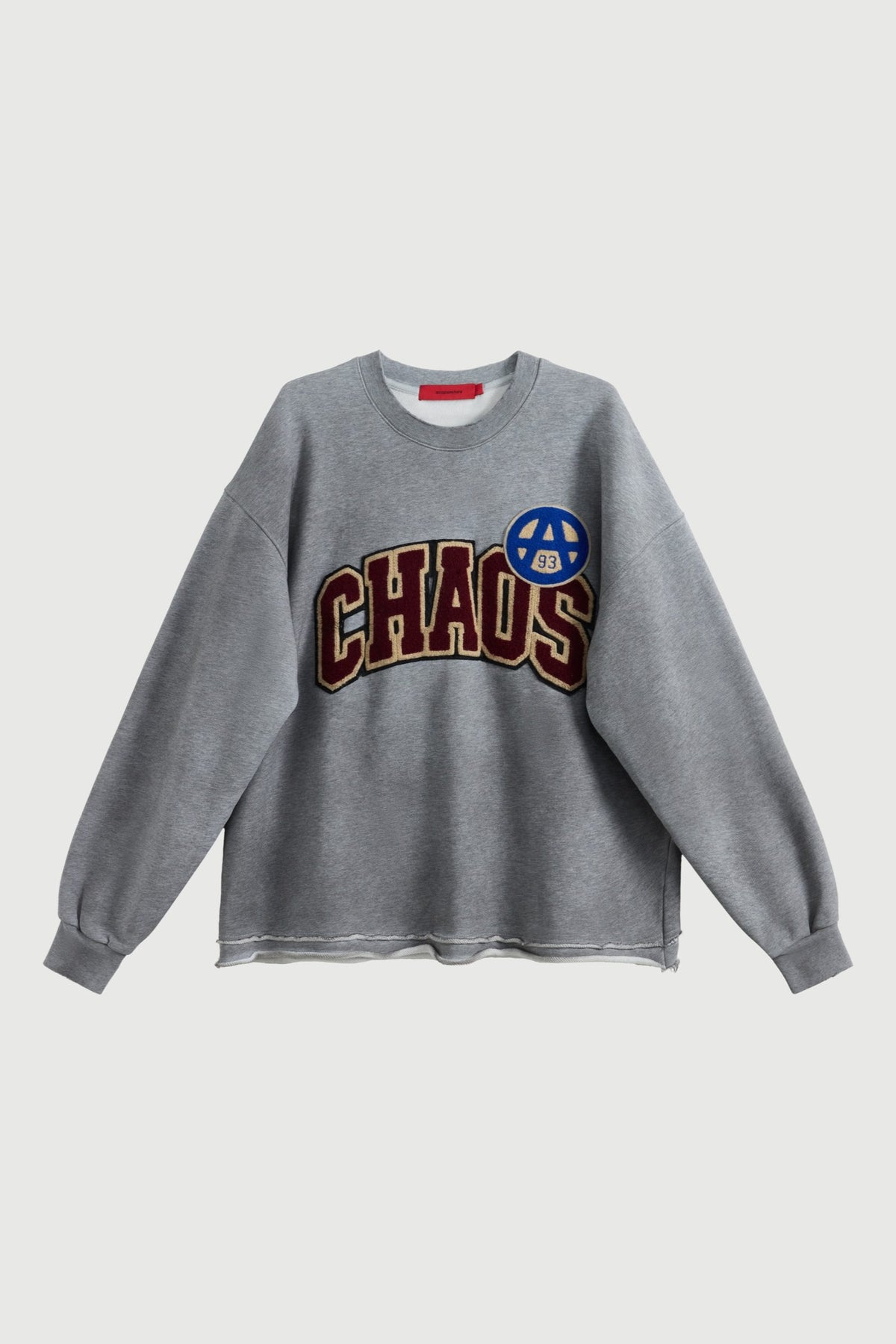 Acupuncture Patch Crew Neck Grey Heather