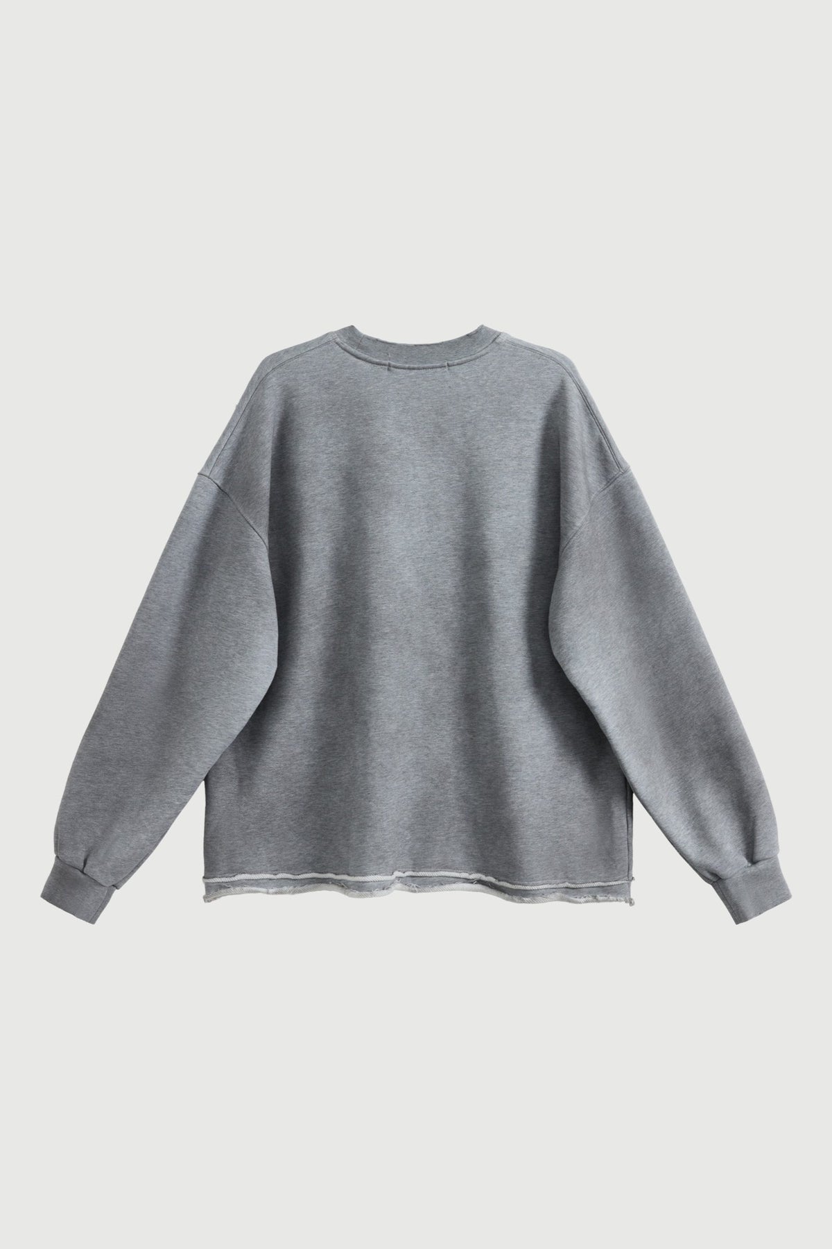 Acupuncture Patch Crew Neck Grey Heather