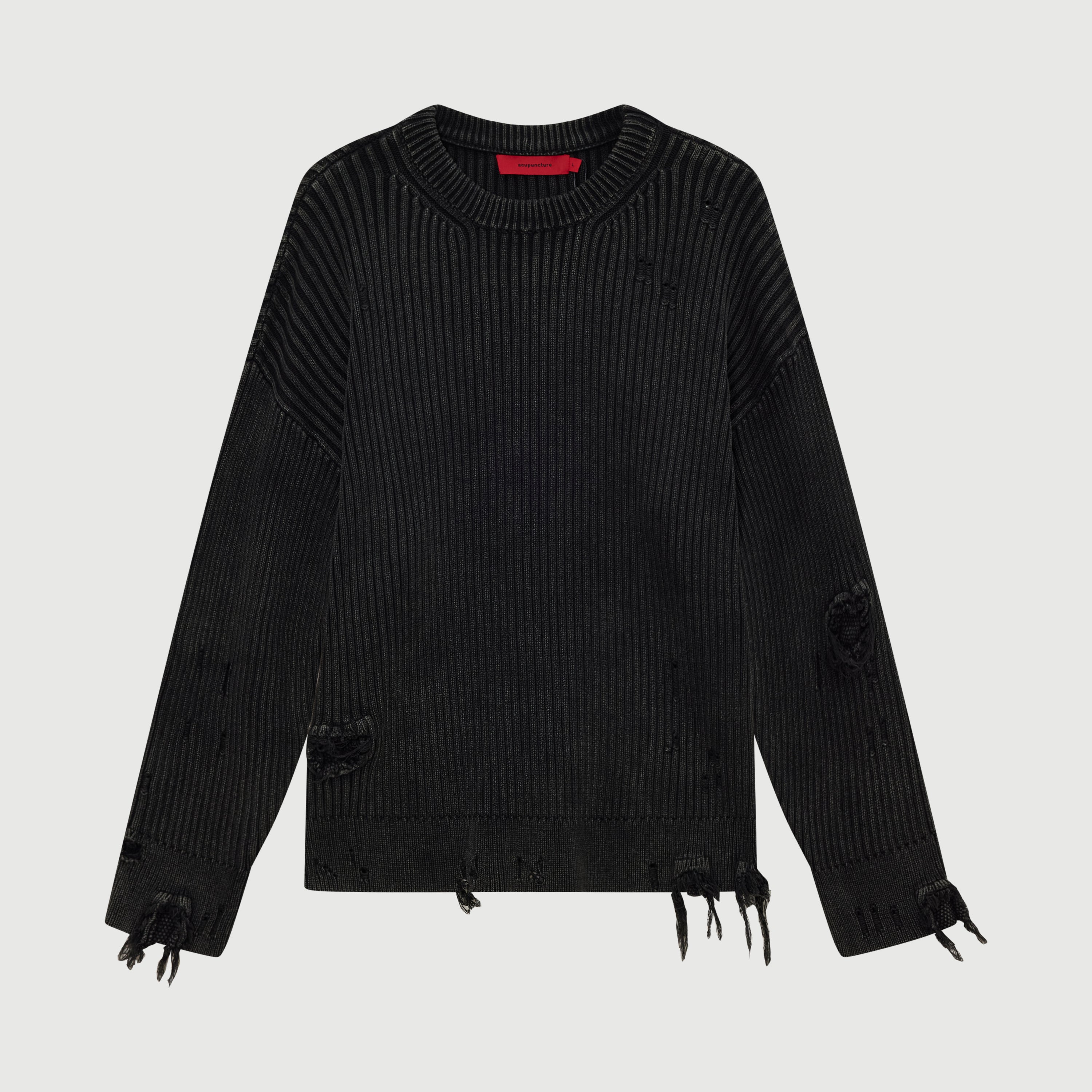 Agopuntura Metallo Maglione Nero