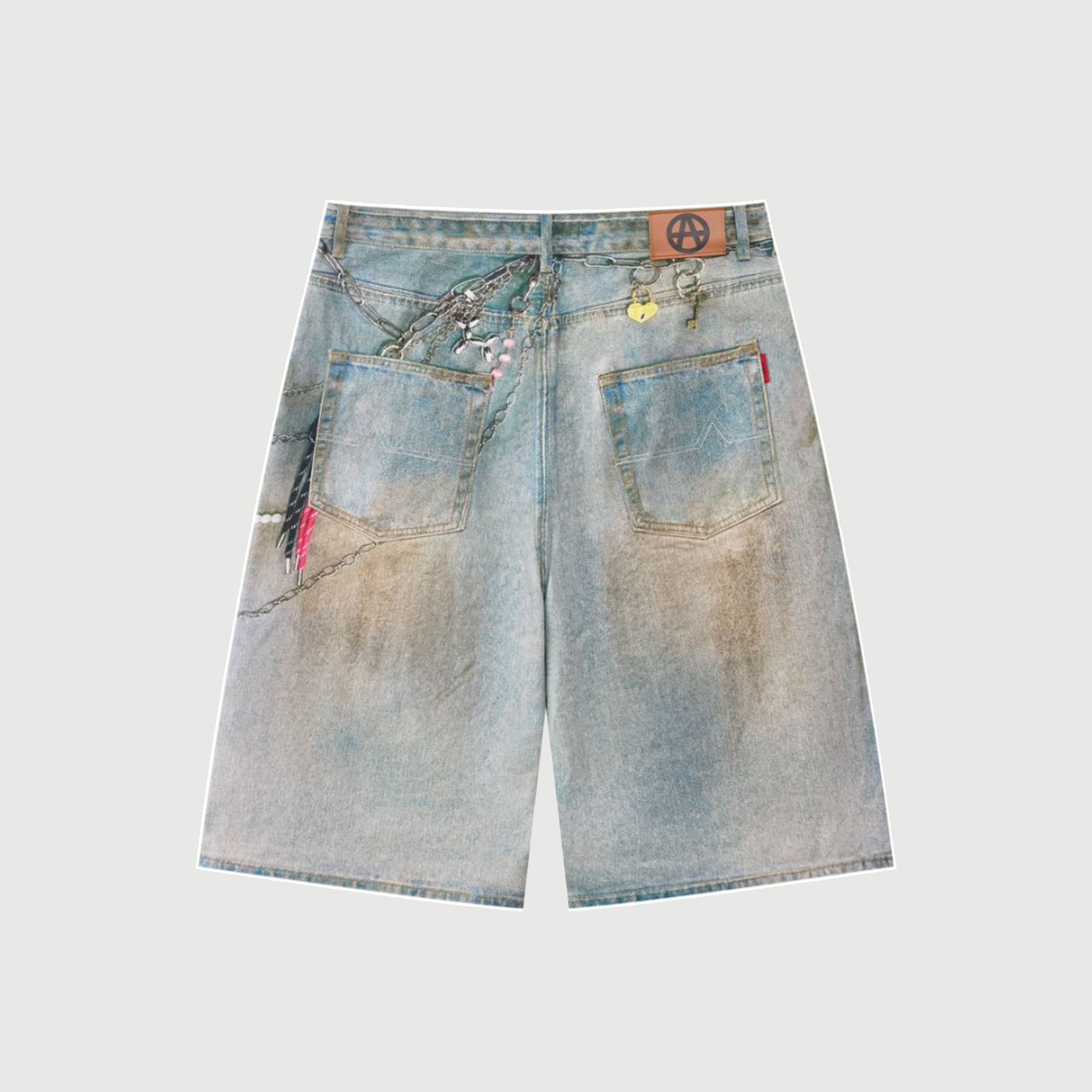 Acupuncture Ocean Front Shorts Denim Blue
