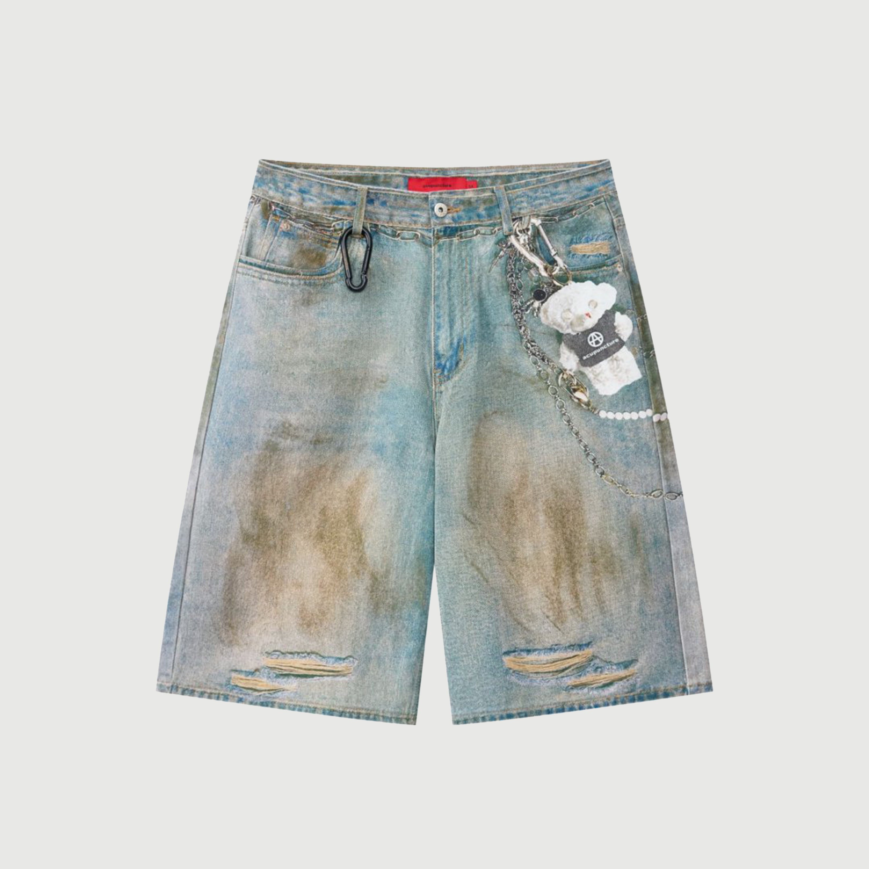 Acupuncture Ocean Front Shorts Denim Blue