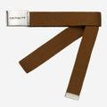 Carhartt Wip Clip Belt Chrome Hamilton Brown