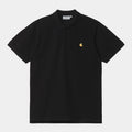 Carhartt Wip Chase Pique Polo Nera