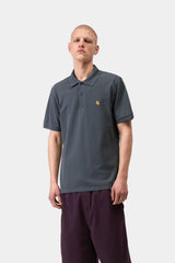Carhartt Wip Chase Pique Polo Cozy Blue