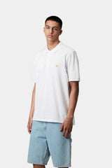 Carhartt Wip Chase Pique Polo Bianco