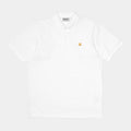 Carhartt Wip Chase Pique Polo Bianco