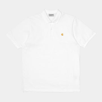 Carhartt Wip Chase Pique Polo White
