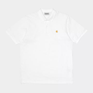 Carhartt Wip Chase Pique Polo Bianco