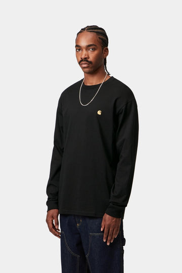 Carhartt Wip Ls Chase Tee Black